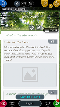 உங்கள் தொலைபேசியில் முழுமையாக இடம்பெற்ற வலைத்தள உருவாக்குநர்.