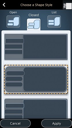தாவல்களின் வடிவங்களுக்கு உங்களிடம் 15 வெவ்வேறு கருப்பொருள்கள் உள்ளன.